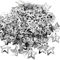 Silver Star Snap Hair Clips – Metal Y2K Barrettes for Girls Hairstyles