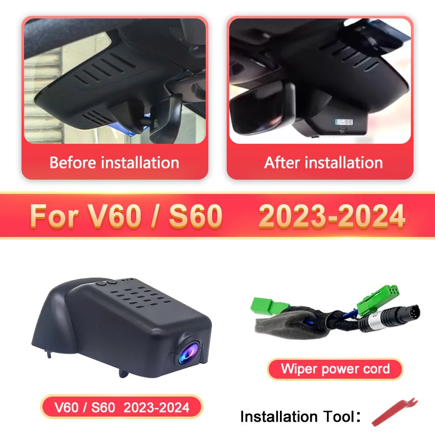 4K Ultra HD Dash Cam – Vehicle DVR Video Recorder for Volvo and Polestar
