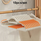Non-Slip Metal Clothes Hangers – Round Notch Design for Suit and Coat Storage