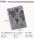 Personalized Passport Cover – RFID Blocking World Map Design for Travel