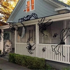 Giant Plush Spider Decoration – 30-200cm Horror Prop for Halloween Party