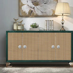 Honeycomb Grid Wallpaper – Luxury Chinese Retro Style for Home Decor