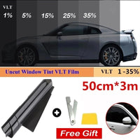 Automotive Window Tint Film – 50cm x 3m UV Protector for Car Glass