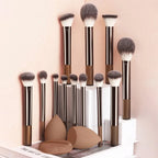Synthetic Makeup Brush Set – Soft Cosmetic Tools for Foundation and Eyeshadow