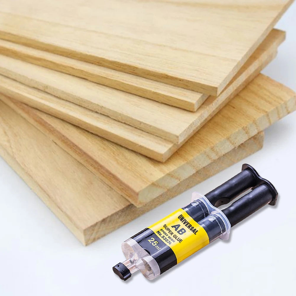Epoxy Resin AB Glue – Waterproof Fast Setting Adhesive for Wood Metal Repair