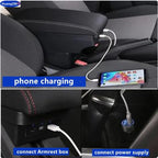 Center Console Armrest Box – Storage Organizer for Peugeot 208 and 2008