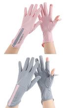 Ice Silk Sunscreen Gloves – UV Protection for Driving and Outdoor Cycling