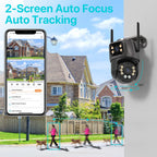 4K 8MP Dual Lens PTZ Camera – Outdoor AI Auto Tracking for Security Surveillance