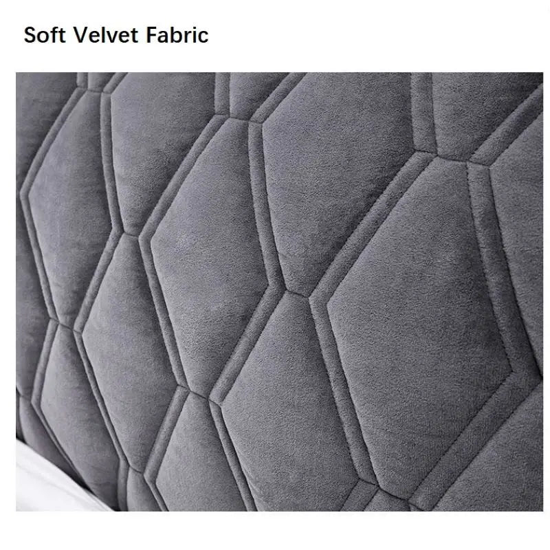 Velvet Headboard Cover – Quilted Dust Protector for Bedroom Decor