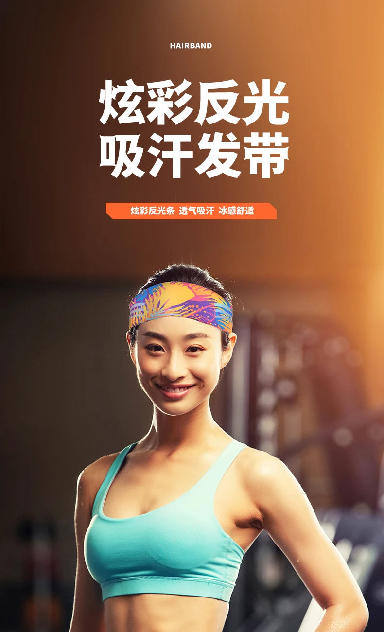Stretchy Sports Sweatband – Moisture Wicking Headband for Gym and Fitness