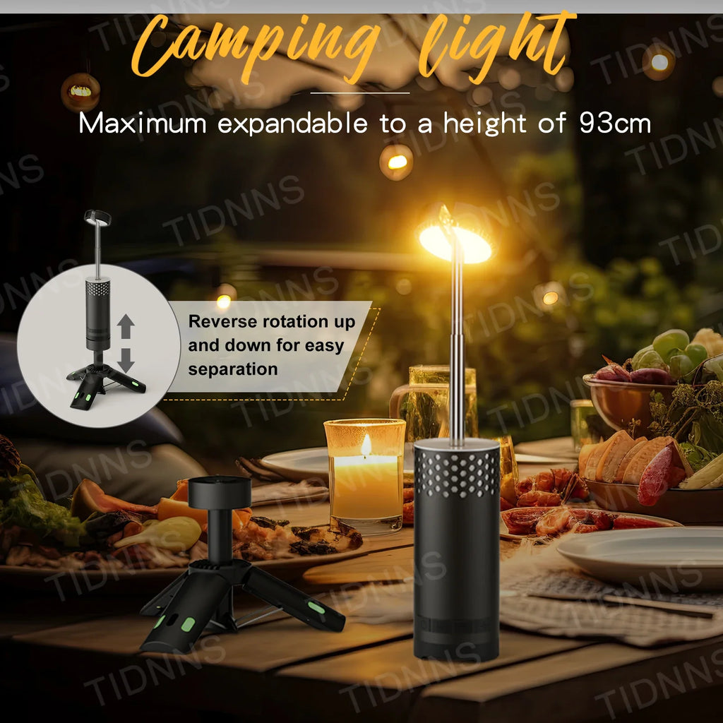 Rechargeable Telescopic LED Flashlight – Multifunctional Lamp for Outdoor Camping
