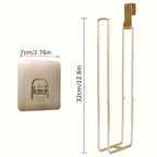 Adhesive Toilet Paper Holder – Wall Mount Bathroom Organizer for Kitchen Storage