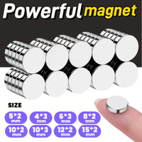Round Neodymium Magnets – Industrial Strength for DIY Science and Office
