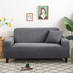 Jacquard Stretch Sofa Cover – Elastic Slipcover for L Shape and Standard Couches