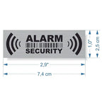 Security Alarm Warning Vinyl Decals – 2.9 Inch Adhesive Labels for Home Safety