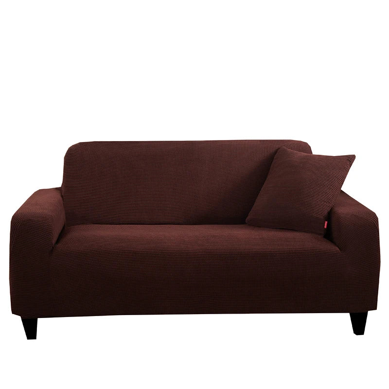 Jacquard Stretch Sofa Cover – Elastic Slipcover for L Shape and Standard Couches