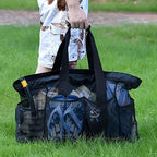 Extra Large Waterproof Beach Bag – Foldable Mesh Tote for Travel and Swimming