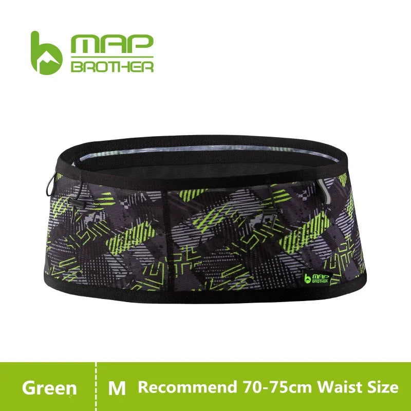 Woven Elastic Sports Waist Belt – Race Number Holder for Triathlon Marathon