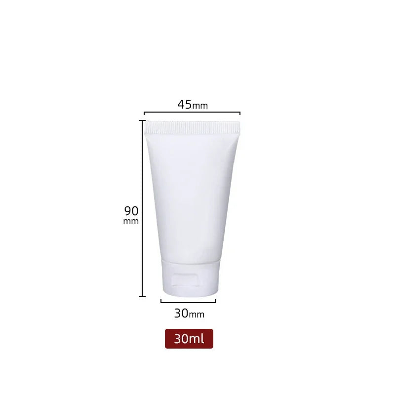 Empty Plastic Cosmetic Squeeze Tubes – Travel Size Refillable Containers for Toiletries