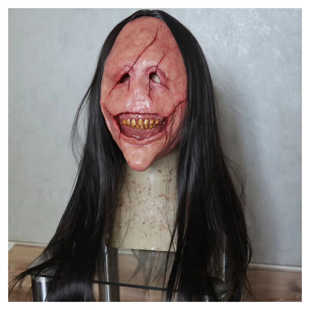 Creepy Demon Mask – Hairy Horror Prop for Halloween Cosplay Parties