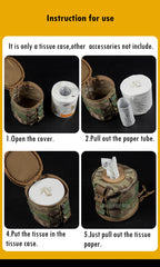 Molle Tissue Dispenser – Tactical Roll Paper Storage for Outdoor Hunting