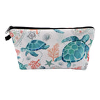 Large Animal Makeup Bag – Flamingo Cat Print Organizer for Travel Cosmetics