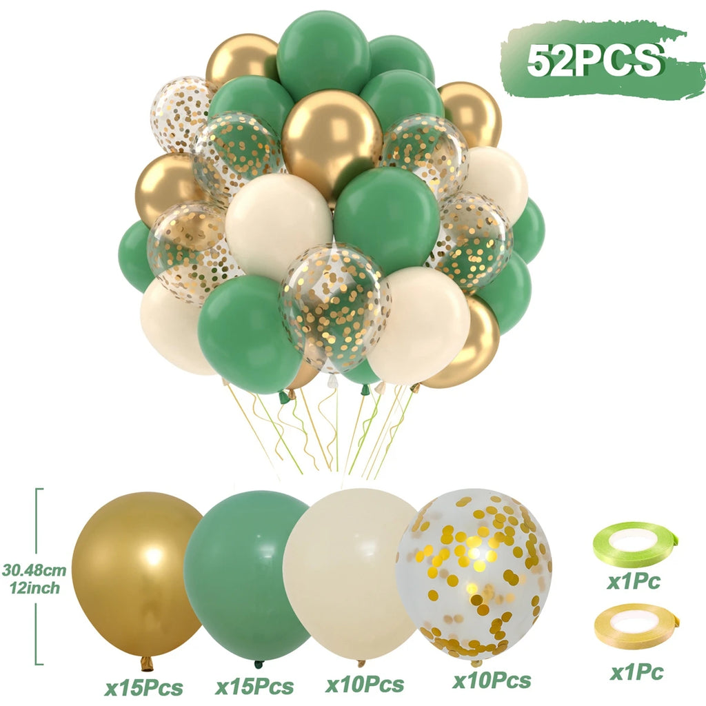 Metallic Pearl and Confetti Balloons – Decorative Latex Set for Party Events