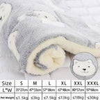 Flannel Pet Bed – Thickened Sleeping Mat for Small and Large Dogs and Cats