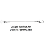 Elastic Bungee Cords with Hooks – Heavy Duty Tie Down for Car Roof Racks