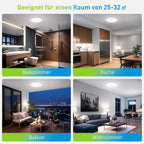 Modern LED Ceiling Light – Round Decorative Fixture for Home Living Spaces