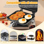 Non-Stick Aluminum Sandwich Pan – Detachable Double-Sided Grill for Breakfast