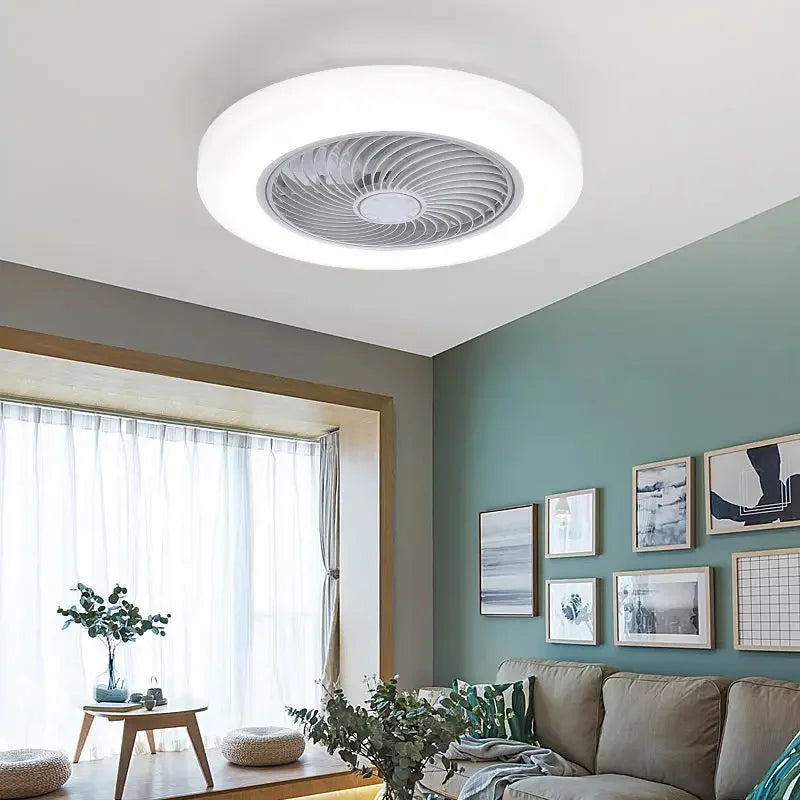 Retractable Smart Ceiling Fan – Silent Remote Control for Bedroom Decor