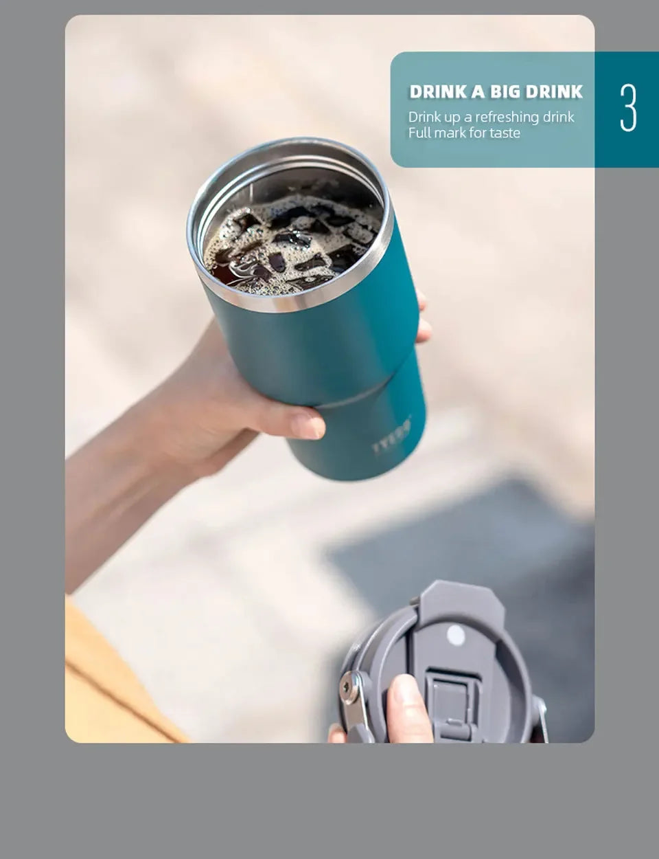 Stainless Steel Insulated Tumbler – 900ml Double-Wall Cup for Travel and Office