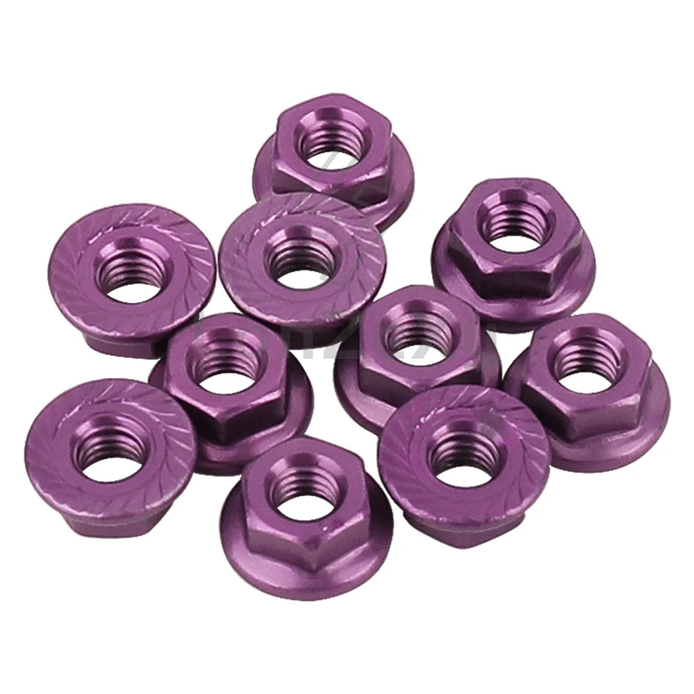 Aluminum Alloy Flange Lock Nut M4 – Universal Parts for 1/10 RC Crawler