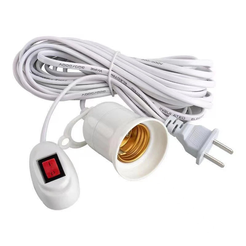 E27 Pendant Light Cord – Adjustable Hanging Socket for DIY Lighting Fixtures