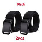 Tactical Canvas Belt – Durable Automatic Buckle for Men Outdoor Hunting