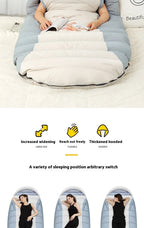 Stretchable Down Sleeping Bag – Ultralight Machine Washable for Camping