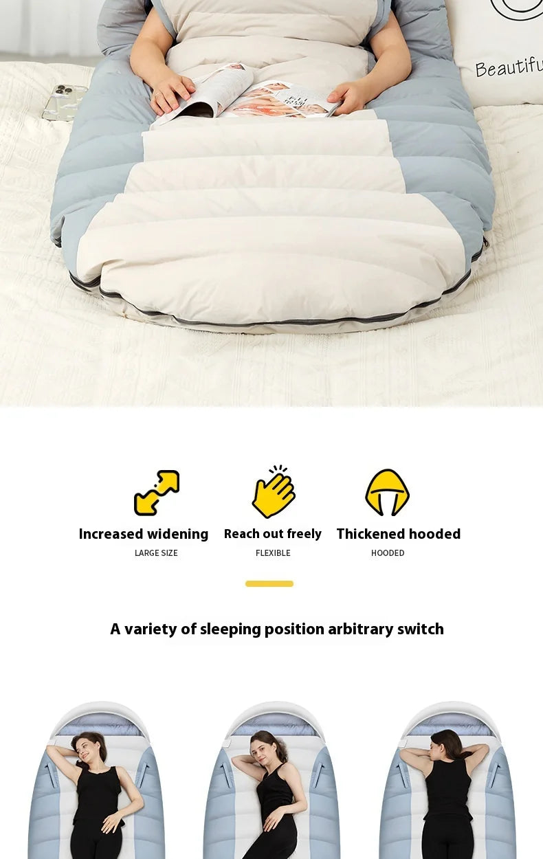 Stretchable Down Sleeping Bag – Ultralight Machine Washable for Camping