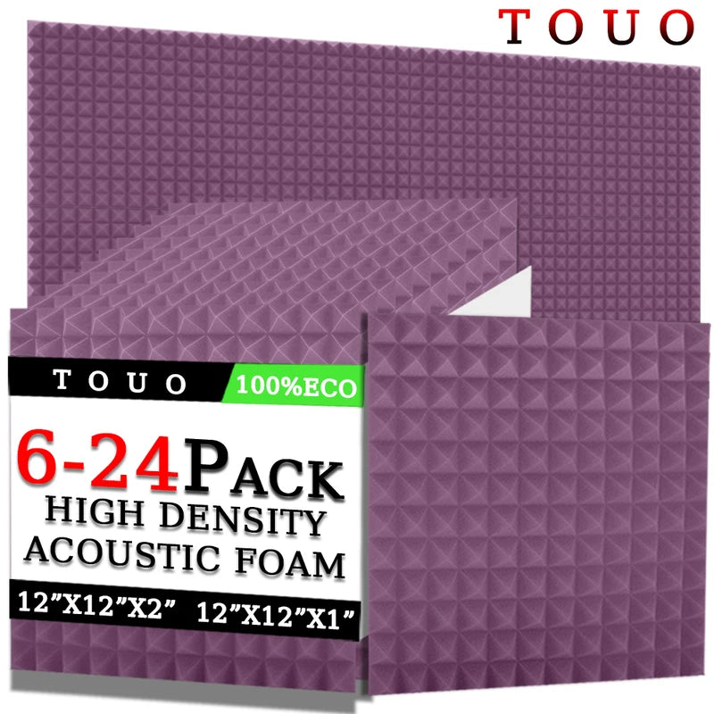 Acoustic Foam Pyramid Panels – Sound Insulation for Home Studio Recording