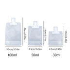 Refillable Travel Squeeze Pouches – Leakproof Toiletry Bags for Liquid Storage