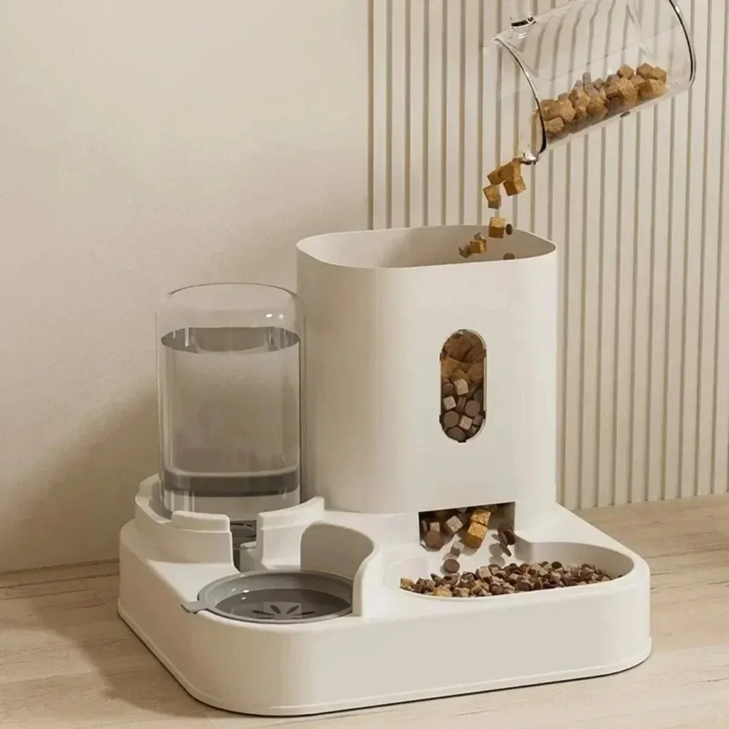 Automatic Pet Feeder – Large Capacity Water Fountain for Dogs and Cats