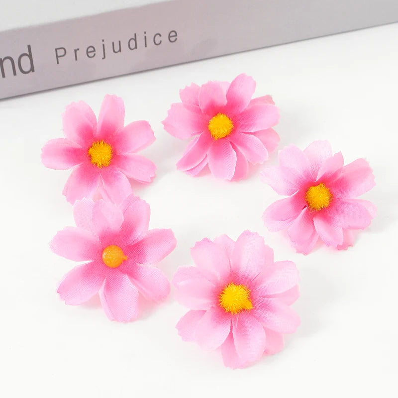 Silk Daisy Artificial Flowers – Floral Decorations for Wedding Home Decor