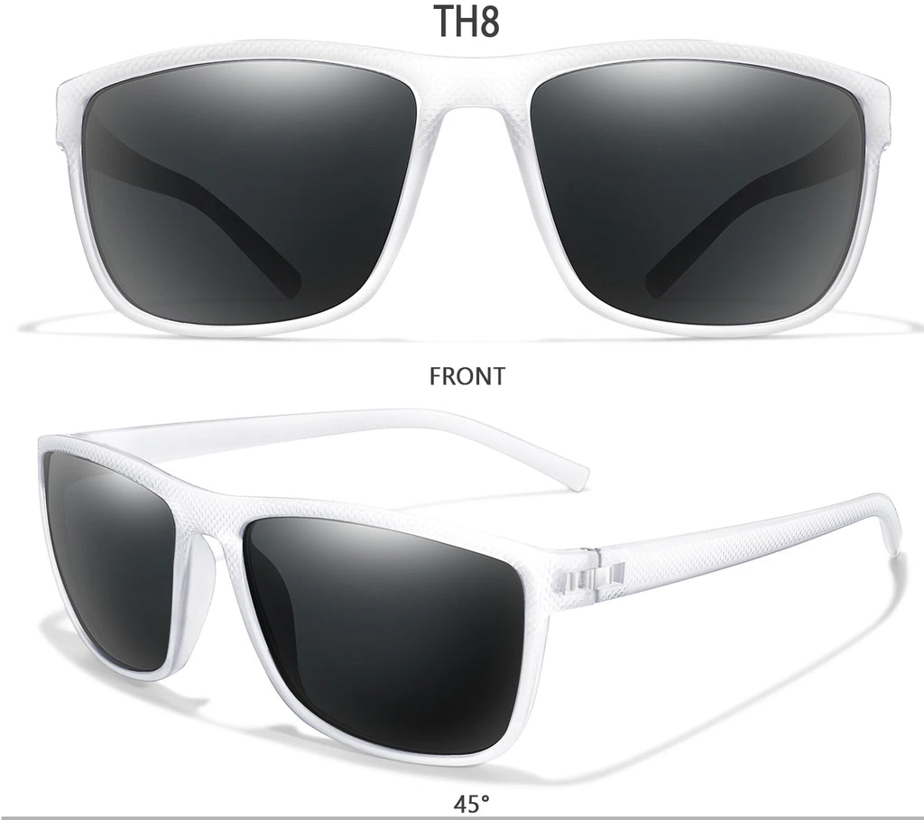 Polarized Cycling Sunglasses – UV400 Square Eyewear for Outdoor Sports
