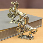 Brass Horse Coin Statue – Feng Shui Figurine for Home and Office Decor