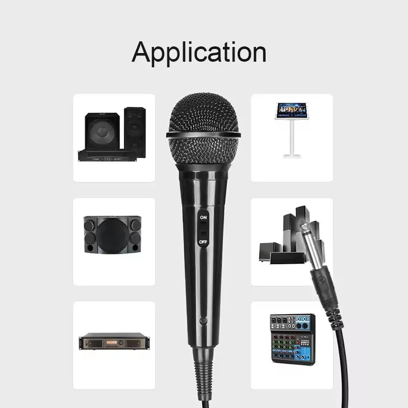 Wired Karaoke Microphone – 16.4ft XLR Condenser Mic for Singing Performance