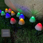Mushroom Solar String Lights – LED Fairy Garden Decor for Outdoor Landscapes