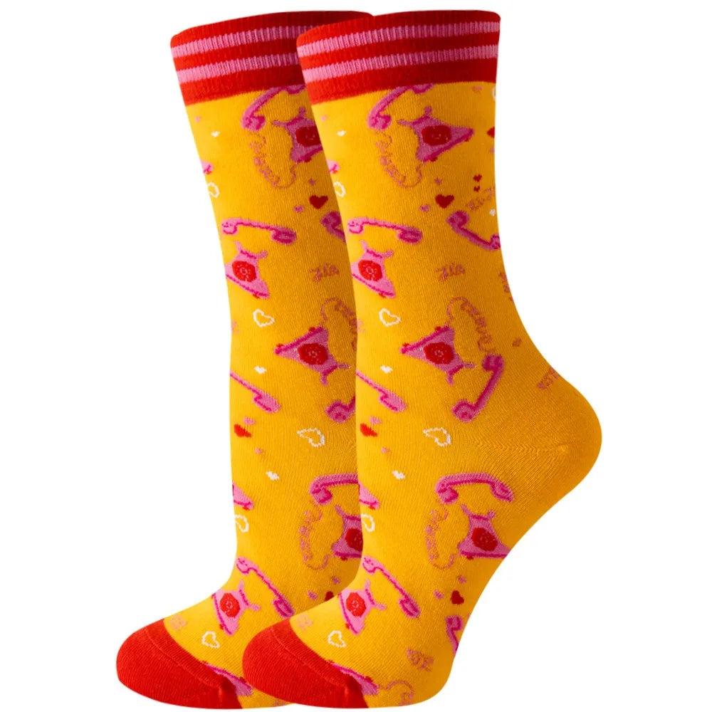 Colorful Cartoon Animal Crew Socks – Fun Harajuku Apparel for Men and Women