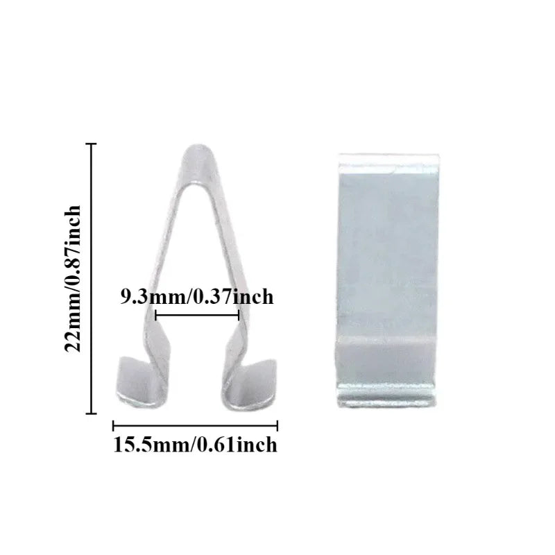 Metal Fastener Clips – Automotive Threshold and Trunk Trim for VW Audi Repairs