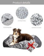Soft Fluffy Pet Blanket – Cartoon Paw Print for Dogs and Cats