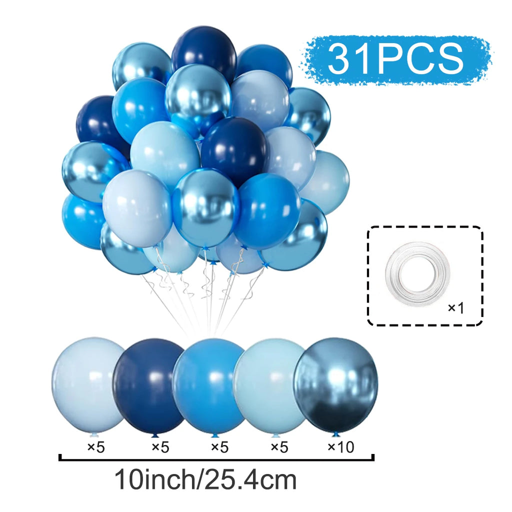 Metallic Pearl and Confetti Balloons – Decorative Latex Set for Party Events